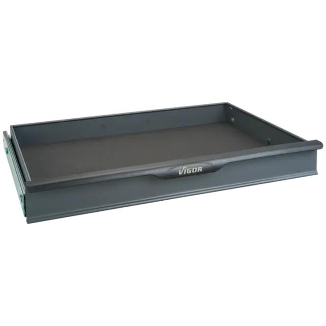 VIGOR Skuff flat for L-serien 569 mm, bredde: 398 mm, høyde: 75 mm 