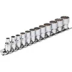 VIGOR Pipesett 12 deler 1/4" Multiprofil Mål: 25 mm, for manuell bruk