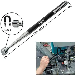 VIGOR Teleskop-magnetløfter 645 mm Mål: 645 mm