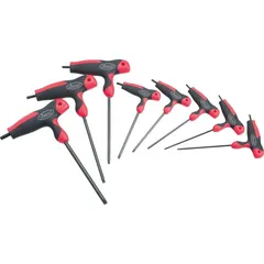 VIGOR Skrutrekkersett 8 deler Torx Skrutrekker, T-håndtak V2498, V2497