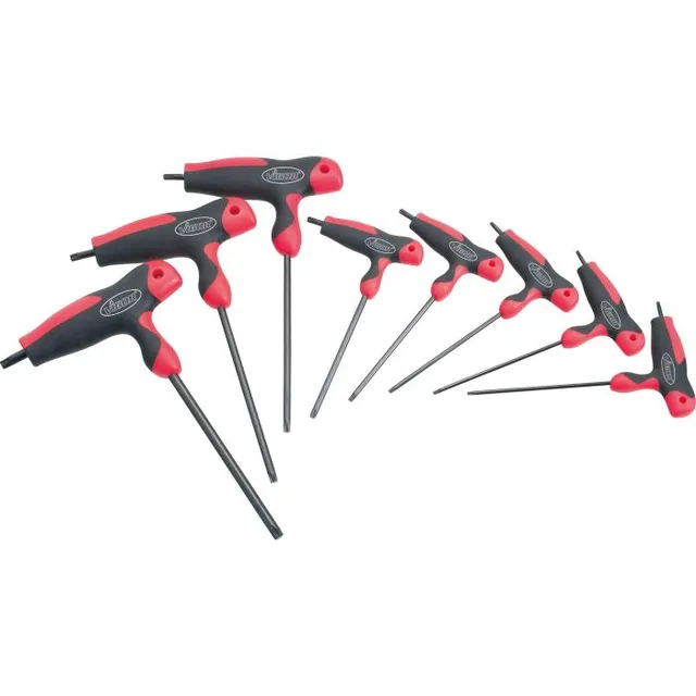 VIGOR Skrutrekkersett 8 deler Torx Skrutrekker, T-håndtak V2498, V2497 