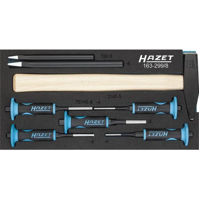 Hazet Dorsett 163-299/8 8 deler Verktøymodul "Safety-Insert-System" 