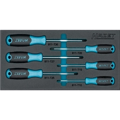 Hazet Skrutrekkersett 163-266/6N 6 deler TORX® | innv. TORX® | T1 | T15 | T2