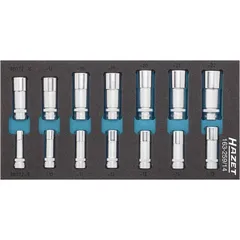 Hazet Pipesett 163-259/14 14 deler 3/8 tomme (1 mm) firkantdrev | 9 – 22