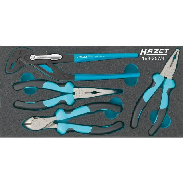 Hazet Tangsett 163-257/4 4 deler Verktøymodul "Safety-Insert-System" 