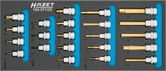 Hazet Sett med skrutrekkerpiper 3/8 tomme (1 mm) firkantdrev | 22 deler