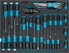 Hazet Skrutrekkersett 163-526/41N Slisseprofil, PH-profil PH, innv. TORX®