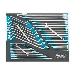 Hazet Nøkkelsett 163-525/40 40 deler 6-kant, Utvendig traksjonsprofil 12-kant