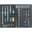 Hazet Pipesett 163-138/77 77 deler 1/2 tomme firkantdrev, 1/4 tomme