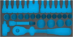 Hazet Tokomponents mykskuminnlegg L x B: 342 mm x 172 mm