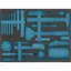 Hazet Tokomponents mykskuminnlegg L x B: 519 mm x 392 mm