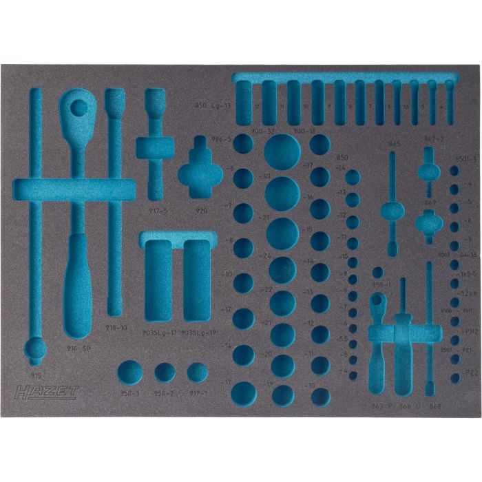 Hazet Tokomponents mykskuminnlegg L x B: 519 mm x 392 mm