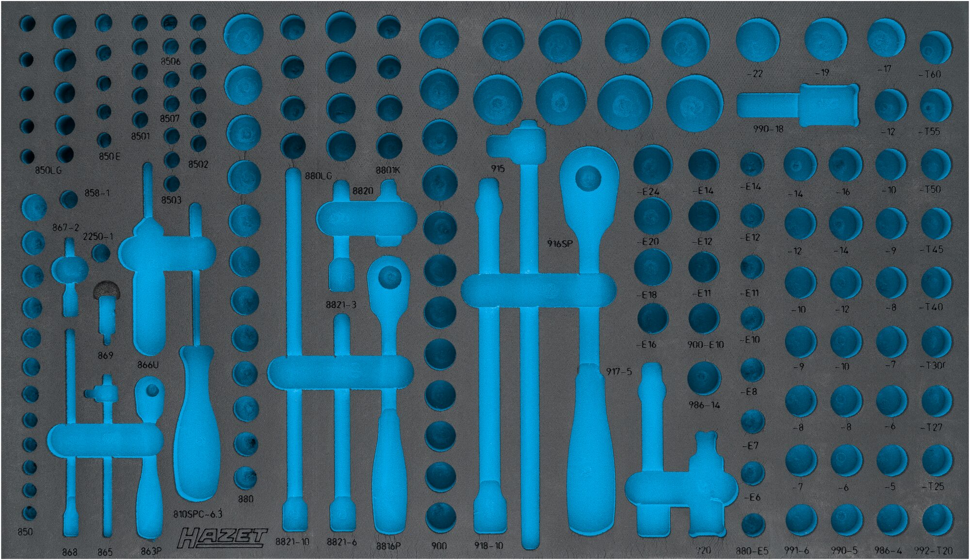 Hazet Tokomponents mykskuminnlegg L x B: 691 mm x 392 mm