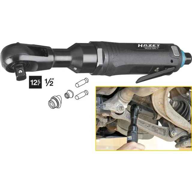 Hazet Luftskralle med slag 9022SR-1 1/2 tomme firkantdrev | Lengde 28 mm 