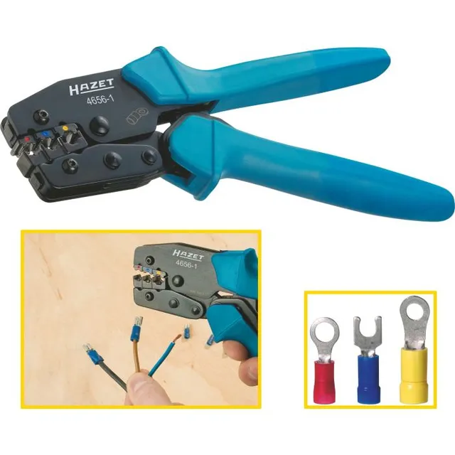 Hazet Krympetang 4656-1 Lengde 220 mm DIN-kabelsko, pinnekabelsko, flate 