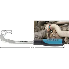 Hazet Turbolader-nøkkel 2849-15 NV 15 mm Ytterprofil 12-kant