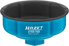 Hazet Oljefilterpipe 2169-76B NV 76 mm 1/2 tomme firkantdrev | Rilleprofil