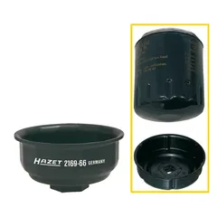 Hazet Oljefilterpipe 2169-66 NV 66 mm 1/2 tomme firkantdrev | Rilleprofil