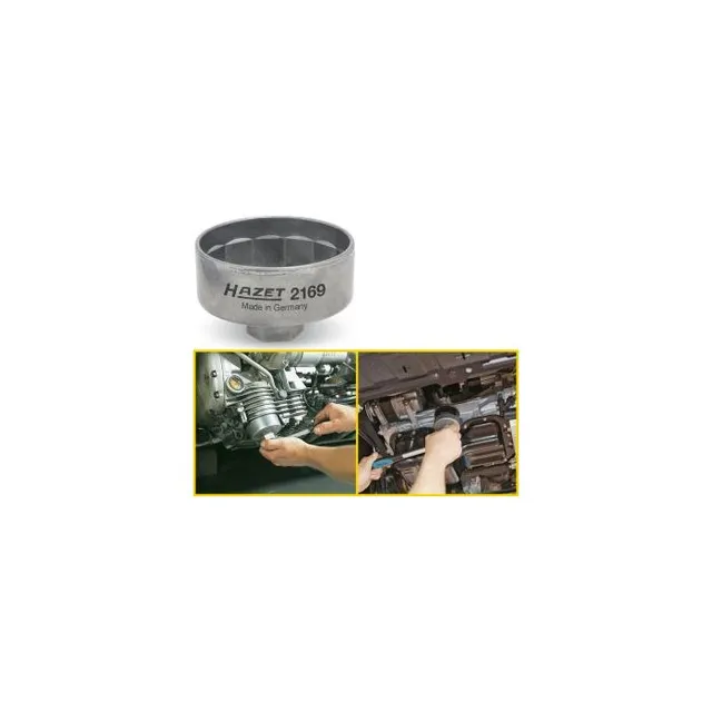 Hazet Oljefilterpipe 2169 NV 74 mm 3/8 tomme (1 mm) firkantdrev 