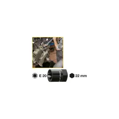 Hazet Bremsekaliper-innsats 2871-E20 22 mm utvendig sekskant | utv. TORX®
