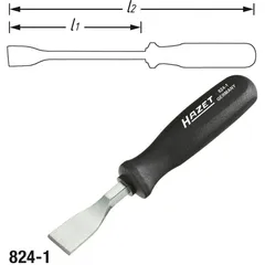 Hazet Flatskraper 824-1 NV 0,5 x 23 mm Flatprofil
