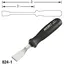 Hazet Flatskraper 824-1 NV 0,5 x 23 mm Flatprofil