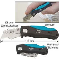 Hazet Foldbar mini kniv 2157-2 Lengde 1 mm
