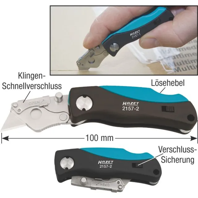 Hazet Foldbar mini kniv 2157-2 Lengde 1 mm 