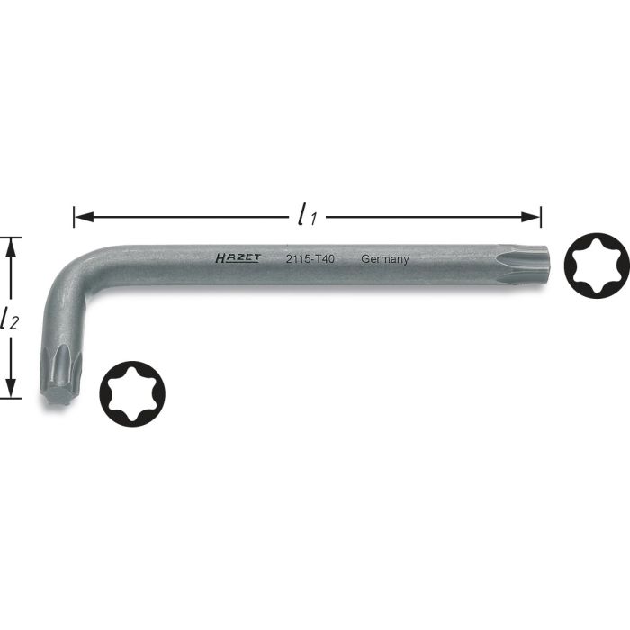 Hazet Vinkelskrutrekker 2115-T15 NV T15 innv. TORX®