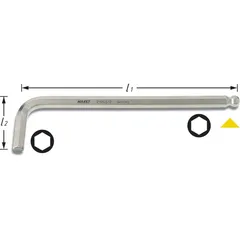 Hazet Vinkelskrutrekker 2105LG-015 Unbrakoprofil | NV 1,5 mm
