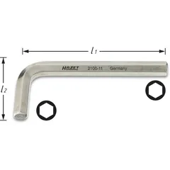Hazet Vinkelskrutrekker 2100-02 NV 2 mm Unbrakoprofil