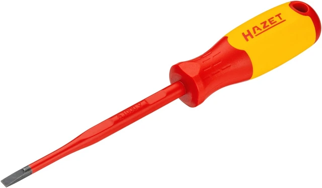 Hazet Elektriker-skrutrekker 811KV-55 isolert | Slisseprofil | NV 1 x 5,5 mm 