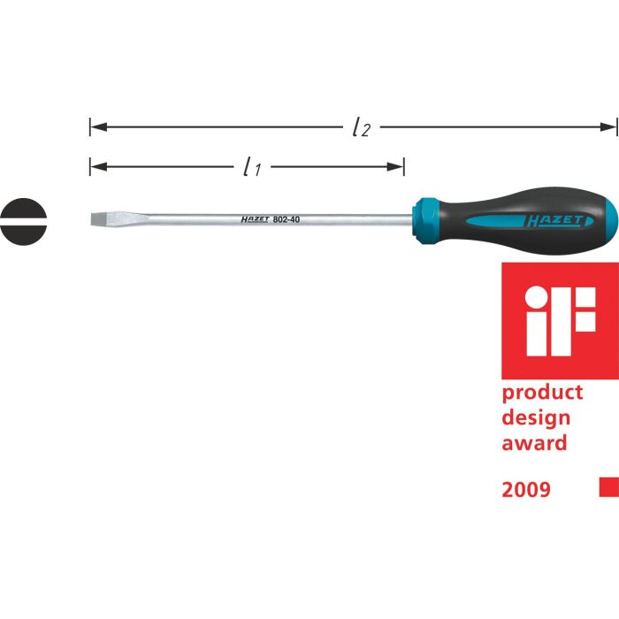 Hazet Skrutrekker HEXAnamic® 802-30 Slisseprofil | NV ,6 x 3,5 mm