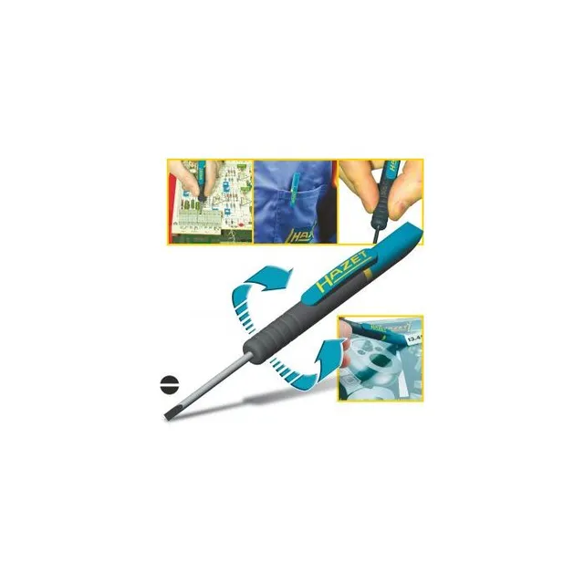 Hazet Klips-skrutrekker 805C-25 Slisseprofil | NV ,4 x 2,5 mm 