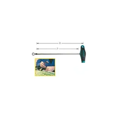 Hazet Skrutrekker 828-8 NV 8 mm med T-håndtak | Unbrakoprofil