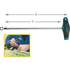Hazet Skrutrekker 828-2 NV 2 mm med T-håndtak | Unbrakoprofil