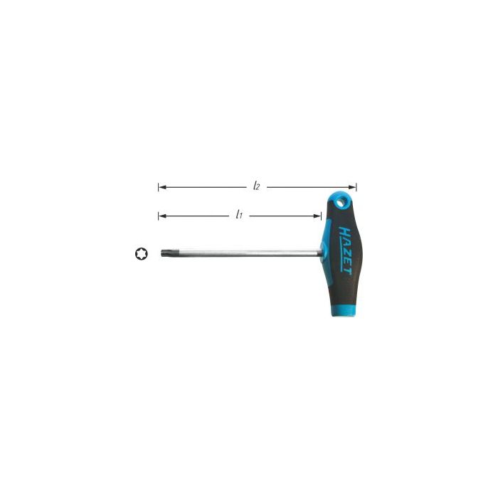 Hazet Skrutrekker 828-T9 innv. TORX® med T-håndtak | NV T9