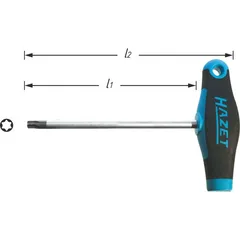 Hazet Skrutrekker 828-T10 innv. TORX® med T-håndtak | NV T1