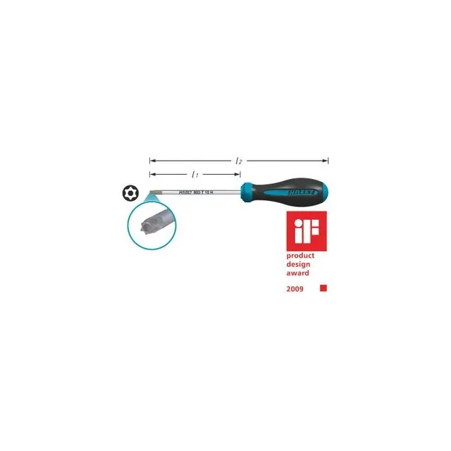 Hazet Skrutrekker HEXAnamic® 802-T45H Sabotasjemotstandig TORX®-profil 