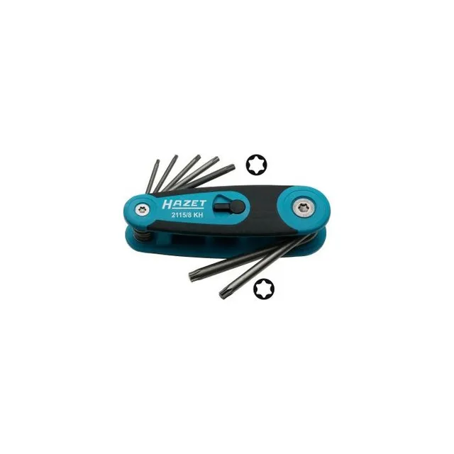 Hazet Vinkelskrutrekkersett 2115/8KH innv. TORX® | 8 deler 