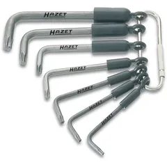 Hazet Vinkelskrutrekkersett 2115-T/7R T8 innv. TORX® | 7 deler | T1 | T15 | T2