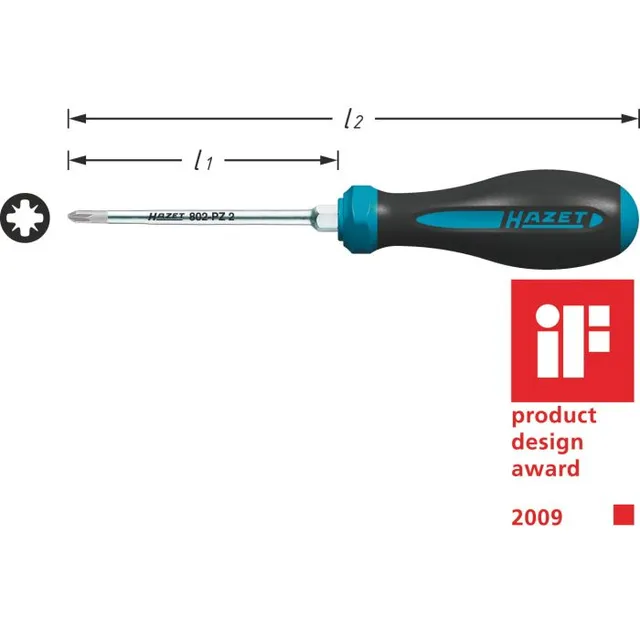 Hazet Skrutrekker HEXAnamic® 802-PZ0 PZ-profil PZ | NV PZ 