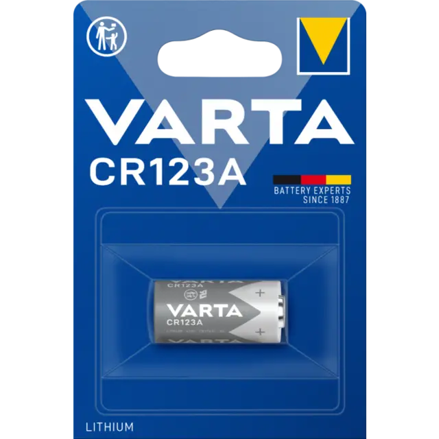 VARTA Alkalisk CR123A 1pk 