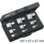 Hazet Verktøysett 1557/9 utv. TORX® 1/4 tomme firkantdrev, 3/8 tomme (1 mm)