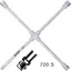 Hazet Hjulvinne 720S 6-kant NV 24 x 27 x 32 x Utvendig firkant 2 =