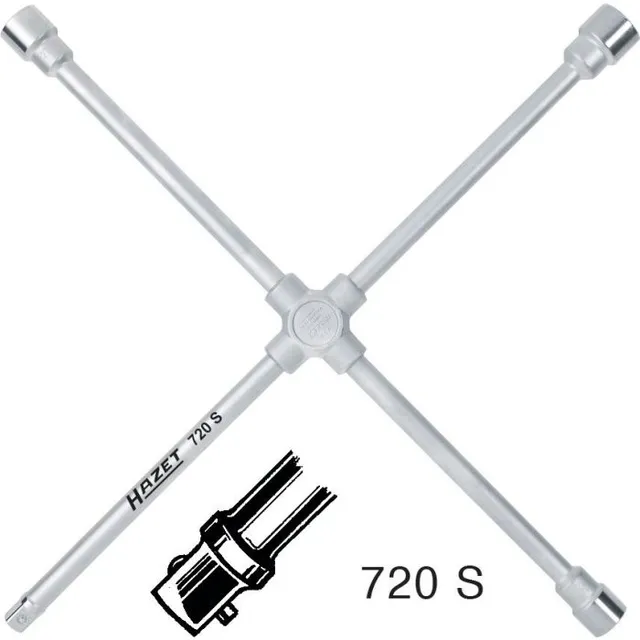 Hazet Hjulvinne 720S 6-kant NV 24 x 27 x 32 x Utvendig firkant 2 = 