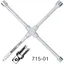 Hazet Hjulvinne 715-01 6-kant NV 17 x 19 x 22 x Utvendig firkant 12,5
