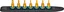 Hazet SmartRail med 7 spor 8500-SR/7 T30 1/4 tomme firkantdrev | 7 deler | T2