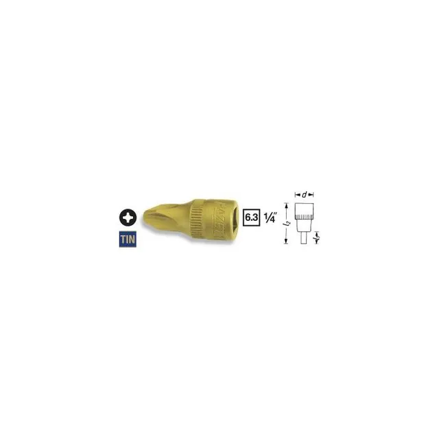 Hazet Skrutrekkerpipe 8506-PH4 NV 1/4 tomme firkantdrev | PH-profil PH 