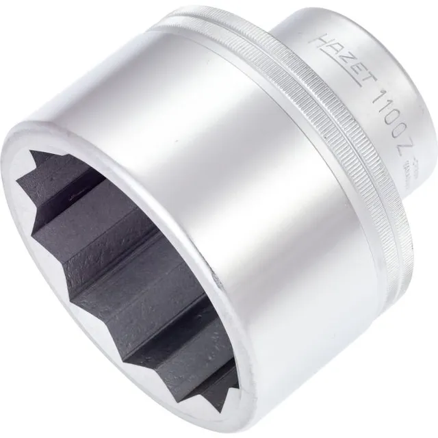 Hazet Pipe 1100Z-75 Ytterprofil 12-kant 1 tomme (25 mm) firkantdrev | NV 75 mm 